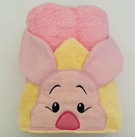 Pink Piglet Hooded Towel
