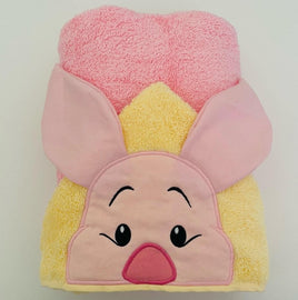 Pink Piglet Hooded Towel