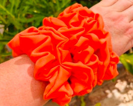 Orange Rayon Scrunchie