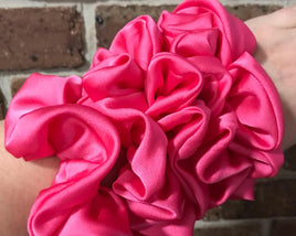 Hot Pink Lycra Scrunchie