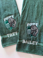 Port Bulldogs Embroidered Bath Towel
