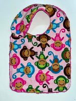 Animal Grid Infant Bibs