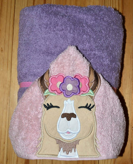 Llama Hooded Towel