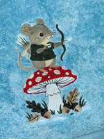 Archery Mouse Embroidered Bath Towel
