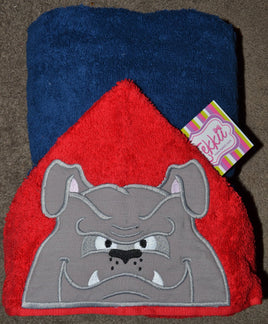 Bulldog Hooded Towel
