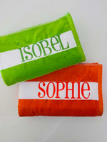 Personalised Stripe Beach Towel