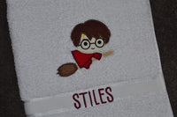 Wizard Appliqued Bath Towel