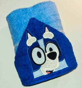 Heeler Pups Hooded Towel