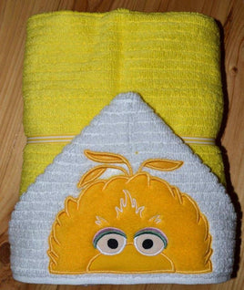 Yellow Bird Hooded Towel