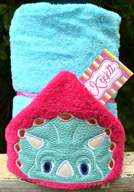 Triceratops Hooded Towel
