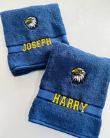 Eagles Embroidered Bath Towel