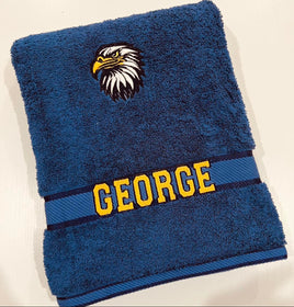 Eagles Embroidered Bath Towel