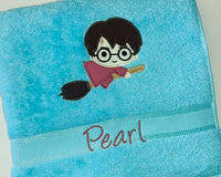 Wizard Appliqued Bath Towel