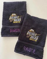 Patriots Basketball Embroidered Hand Towel