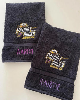 Patriots Basketball Embroidered Hand Towel