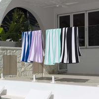 Purple Stripe Beach Towel