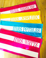 Personalised Stripe Beach Towel