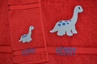 Dinosaur Appliqued Bath Towel