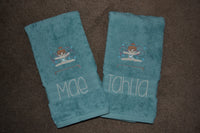 Gymnast Appliqued Bath Towel