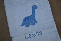 Dinosaur Appliqued Bath Towel