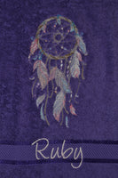 Dreamcatcher Large Appliqued Bath Towel