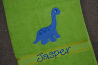 Dinosaur Appliqued Bath Towel