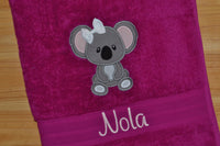Koala Appliqued Bath Towel