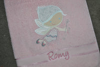 Frost Fairy Appliqued Bath Towel