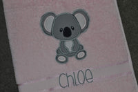 Koala Appliqued Bath Towel