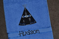 Teepee Appliqued Bath Towel