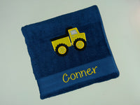 Tonka Truck Appliqued Bath Towel