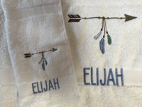 Arrow Appliqued Bath Towel