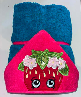 Strawberry Hooded Towel