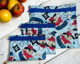 Pirate Pup Snack Bags & Sandwich Wraps