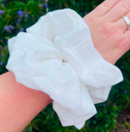 White X-Large Scrunchie