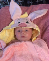 Pink Piglet Hooded Towel