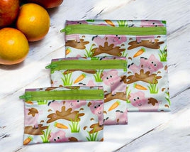 Pigs in Mud Snack Bags & Sandwich Wraps
